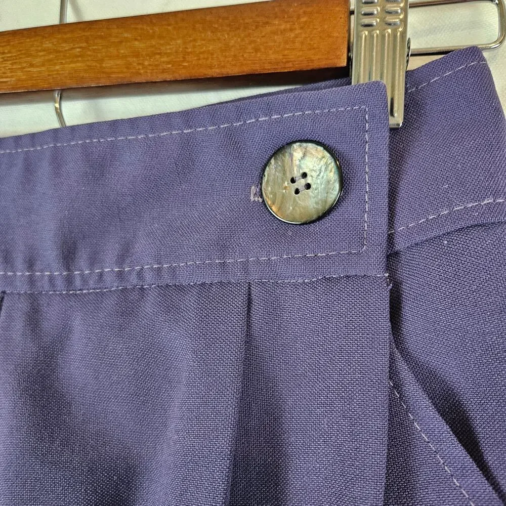 Condor‎ vintage purple work trouser 100% polyester high rise, size 11/12
